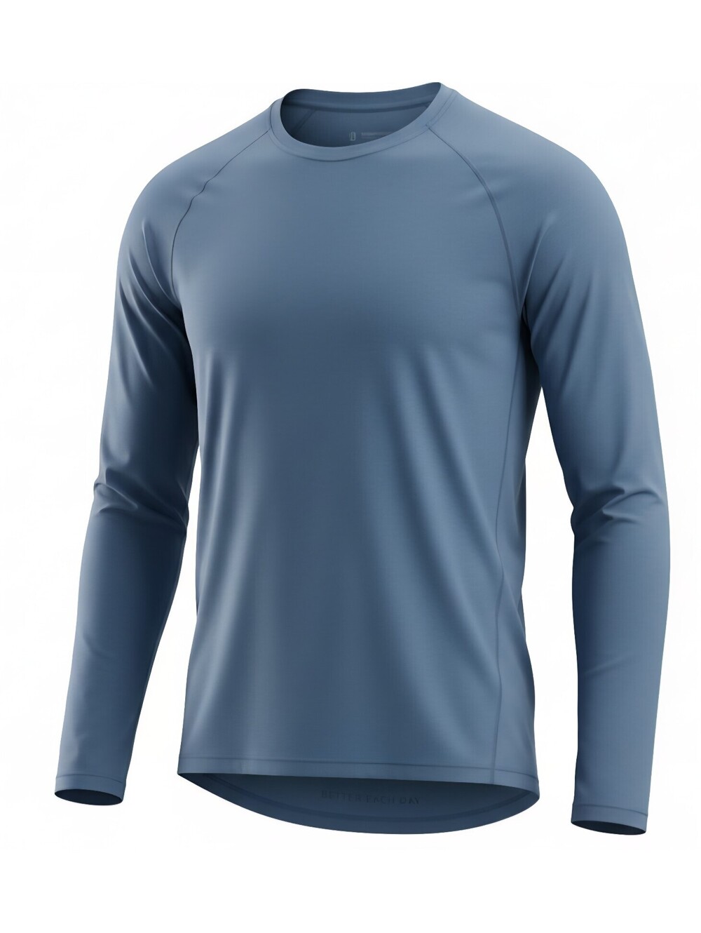 Lululemon License To Train Long Sleeve Shirt Better Each Day Blue Grey Men's L